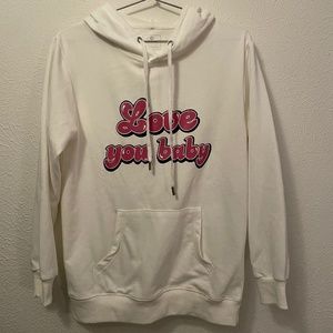 Meredith Marks "Love you baby, bye" long sleeve sweatshirt, new never worn (M)